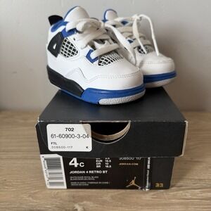 Nike Air Jordan 4 Retro BT Toddler Kid's Size 4C Shoes Sneakers